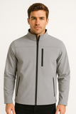 Chamarra Rompevientos - Softshell - Cálida - Windwarm- Gris perla