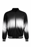 Bomber Difuminada Negro Blanco Negro