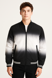 Bomber Difuminada Negro Blanco Negro