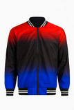 Bomber difuminada tricolor Rojo Negro Azul