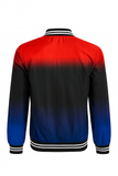 Bomber difuminada tricolor Rojo Negro Azul