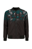 Bomber Calavera Rosa Verde