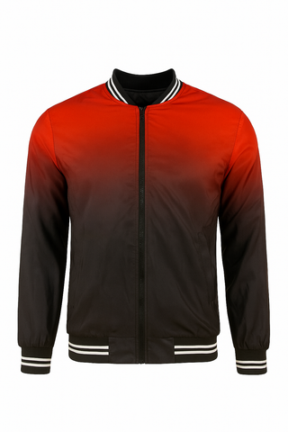 Bomber difuminada Rojo a Negro