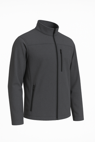 Chamarra Rompevientos - Softshell - Cálida - Windwarm- Gris oxford