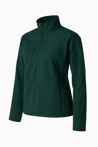 Chamarra Rompevientos - Softshell - Cálida - Windwarm- Verde botella