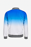 Chamarra bomber difuminada Azul blanco Fr
