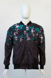 Bomber Calavera Rosa Verde