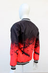 Bomber Jacket Negro Rojo Street Art