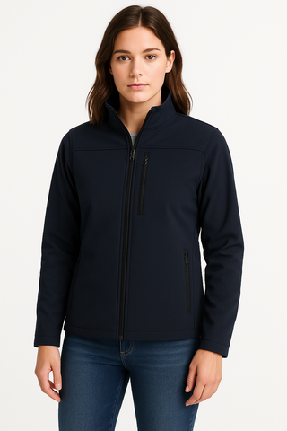 Chamarra Rompevientos - Softshell - Cálida - Windwarm- Azul marino