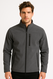 Chamarra Rompevientos - Softshell - Cálida - Windwarm- Gris oxford