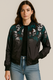 Bomber Calavera Rosa Verde
