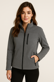 Chamarra Rompevientos - Softshell - Cálida - Windwarm- Gris oxford