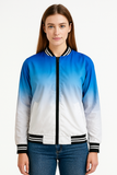 Chamarra bomber difuminada Azul blanco Fr