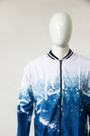 Bomber Jacket  BLANCO & AZUL (STREET ART)