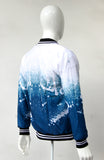 Bomber Jacket  BLANCO & AZUL (STREET ART)