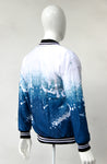 Bomber Jacket  BLANCO & AZUL (STREET ART)