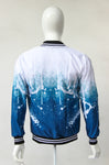 Bomber Jacket  BLANCO & AZUL (STREET ART)