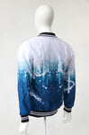 Bomber Jacket  BLANCO & AZUL (STREET ART)