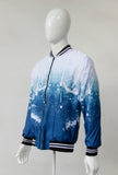 Bomber Jacket  BLANCO & AZUL (STREET ART)