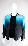 Bomber difuminada azul a negro