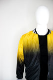 Bomber difuminada amarillo a negro