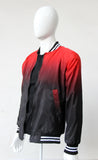 Bomber difuminada Rojo a Negro