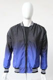 Bomber Jacket Difuminada Negra Morado