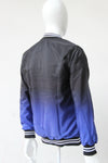 Bomber Jacket Difuminada Negra Morado