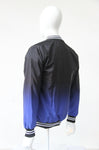 Bomber Jacket Difuminada Negra Morado