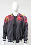 Bomber Jacket Monstera Tropical Plant Rosa