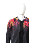 Bomber Jacket Monstera Tropical Plant Rosa