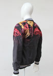 Bomber Jacket Monstera Tropical Plant Rosa