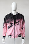 BOMBER JACKET NEGRO & ROSA (STREET ART)