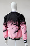 BOMBER JACKET NEGRO & ROSA (STREET ART)