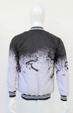 BOMBER JACKET NEGRO & GRIS (STREET ART)