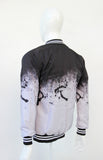 BOMBER JACKET NEGRO & GRIS (STREET ART)