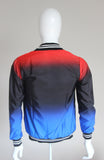 Bomber difuminada tricolor Rojo Negro Azul