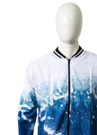 Bomber Jacket  BLANCO & AZUL (STREET ART)